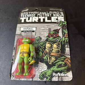 Super 7 ReAction Mirage Variant Eastman & Laird's TMNT 3.75" Figure -Raphael